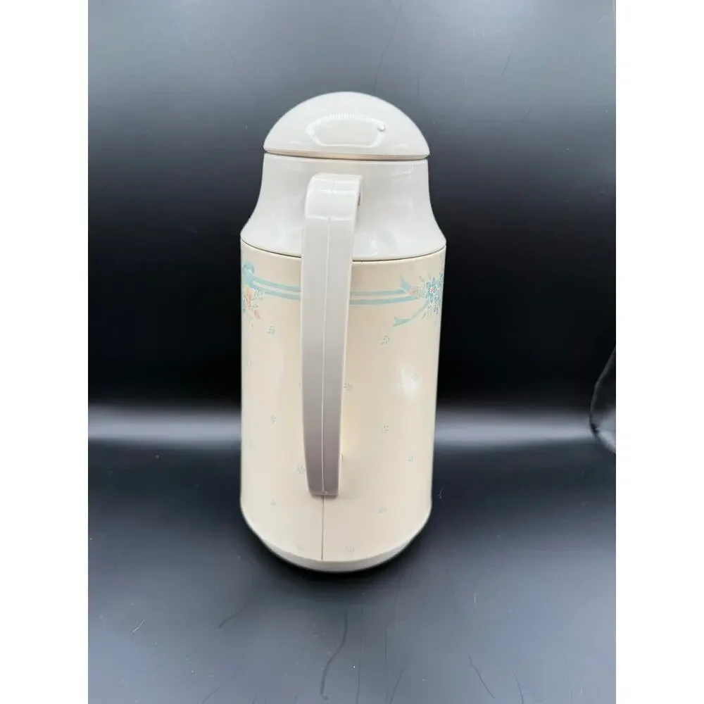 Vintage Corning Thermique Pitcher with Lid - Flower Pattern